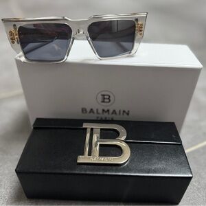 Balmain Clear and Black Sunglasses